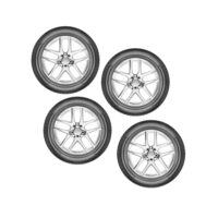 Aluminium Silver Wheel Rims Pack - Image 4