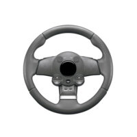 Regular Black Plastic Steering Wheel - Image 4